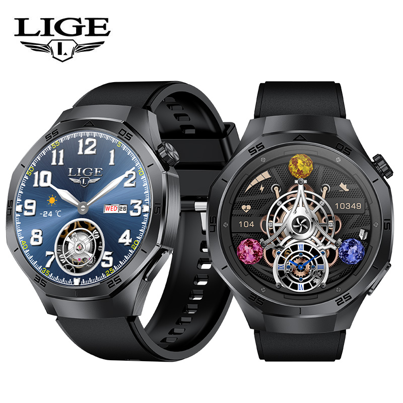 LIGE Smart watches, men's and women's (answering/making calls), heart rate, sleep monitoring, pedometer, activity tracker with over 120 spor