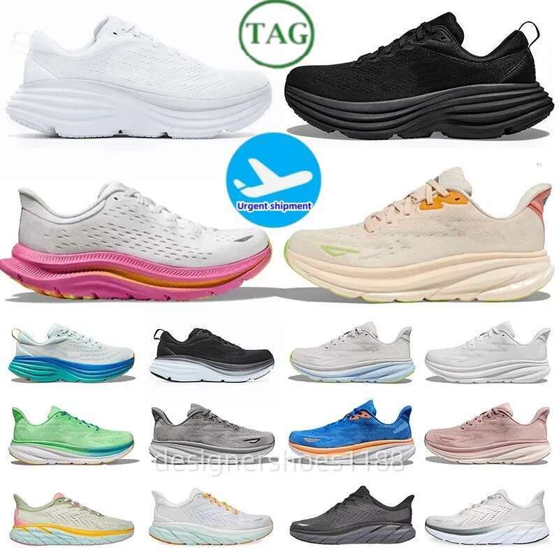 2025 New Clifton 9 Casual Bondi Cliftons Shoes Sports Harbor Mist Black White Carbon X 2 Free People Designer Athletic Bondis 8 Mens Women top