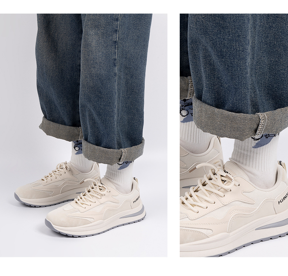 Free shipping designer plus size men shoes summer casual mesh sports shoes breathable shock absorbing running soft sole soft top trendy shoes black wh