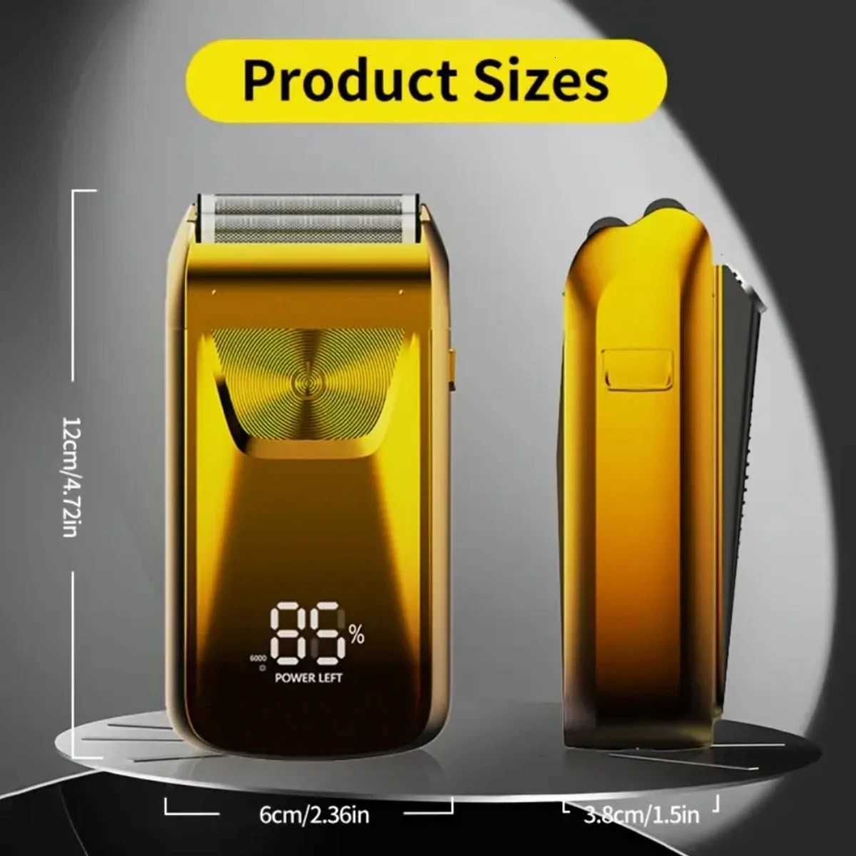Beard Shaver Trimmer For Men Electric Beard Shaper Professional Barber LED Digital Display Rechargeable Lithium Battery G250712