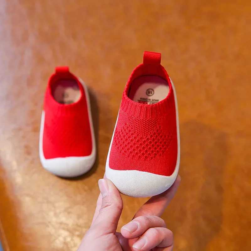 Baby Boys Casual Shoes Toddlers Girls Sneakers Stretch Fabric Kids Shoes Slip-on Soft Anti-skid Children Breathable Baby Flats XJ250712