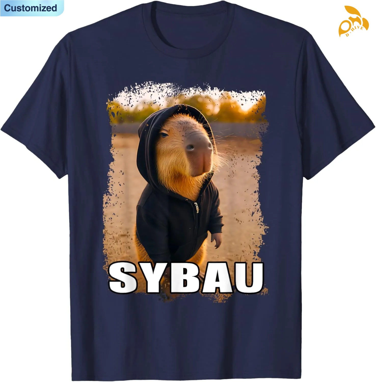 Free shipping for Men's T-Shirts Funny SYBAU Ironic Capybara Meme Sigma Brainrot Quote high quality many code number options attractive popular
