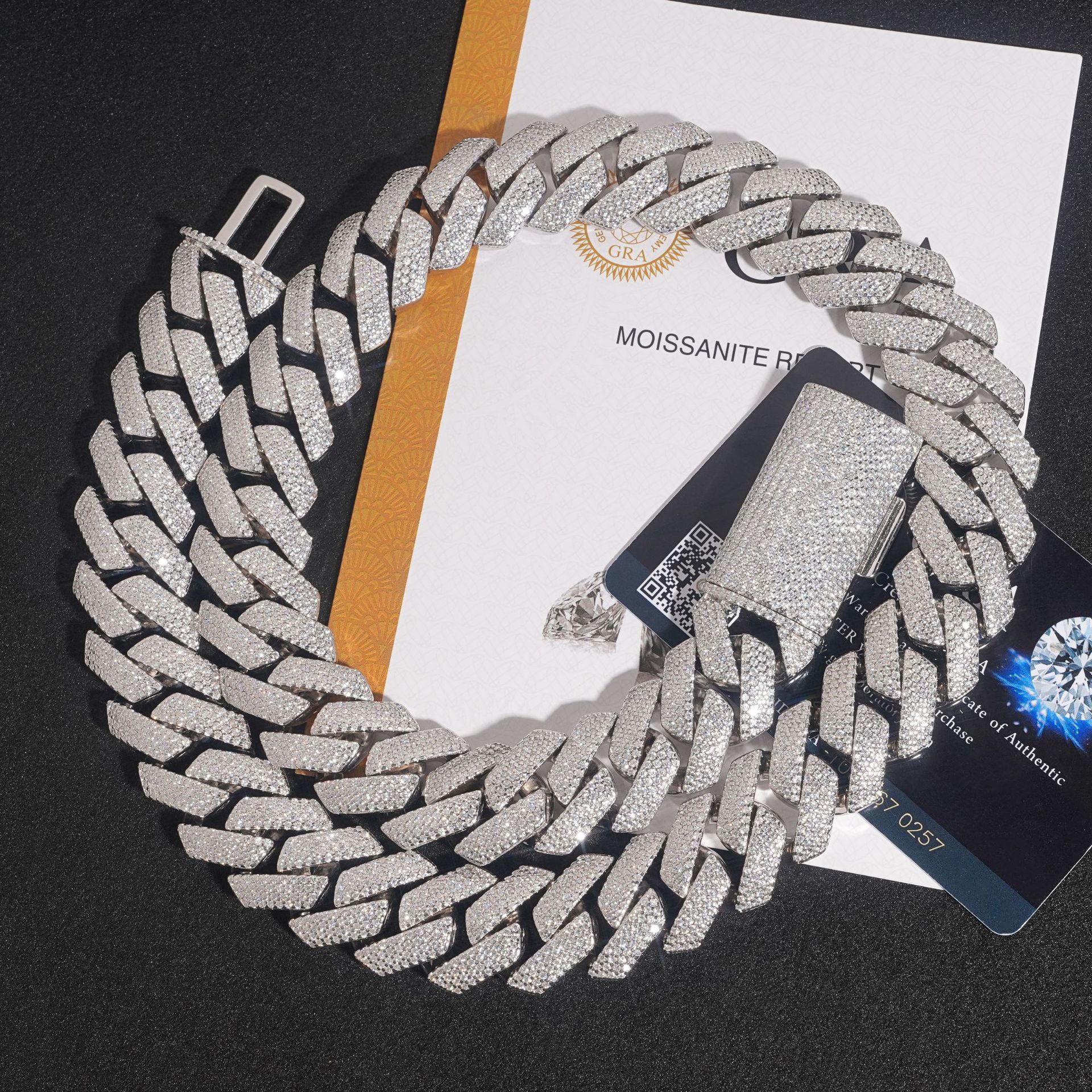 VVS Diamond 2rows 8mm S925 Silver GRA Moissanite Bracelet Mans Hiphop Cuban Link Chain for Fashion Jewelry