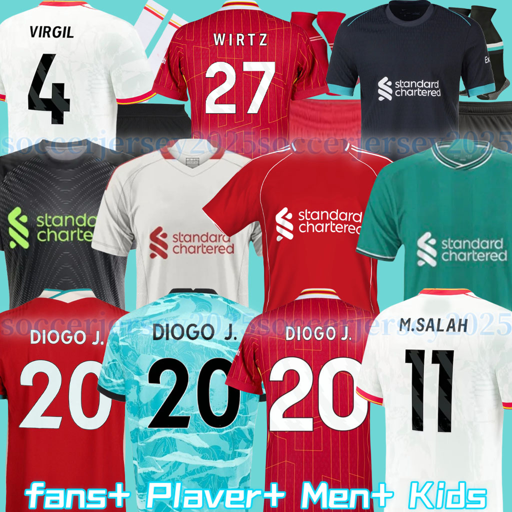 24 25 26 MAC ALLISTER soccer jersey 2025 football shirt goalkeeper Luis DIaz SZOBOSZLAI A.BECKER men kids kit uniforms SALAH FRIMPONG Konate Wirtz Kerkez DIOGO JOTA