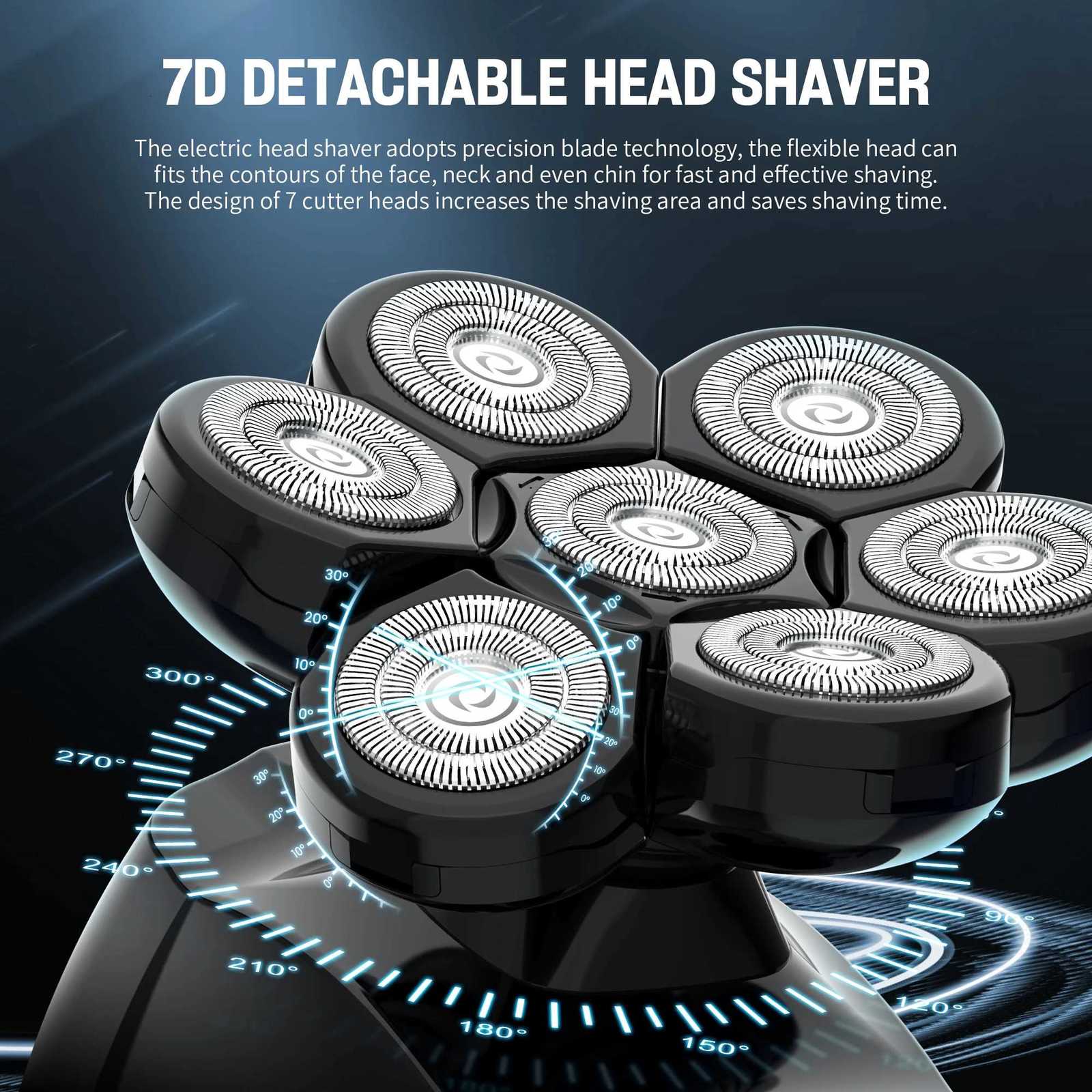 SEJOY Multifunctional Electric Shavers Kits for Bald Shaver Beard Shaving Machine for Men Groing Kit Husband Gift G250712
