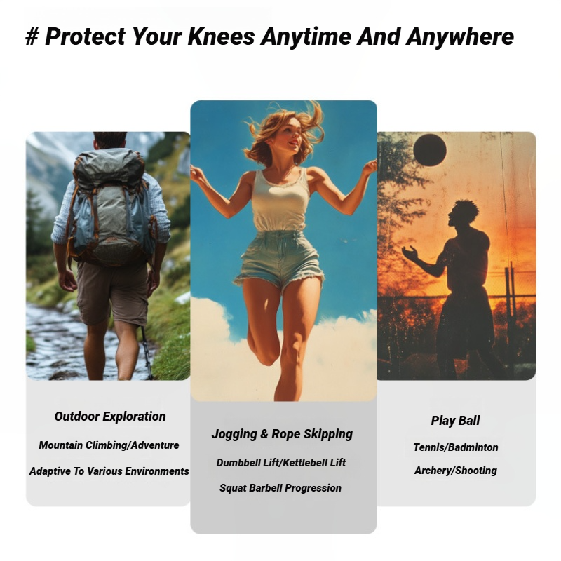 Knee Pads Adjustable Silicone Patellar Band Tendon Support Strape Brace Shock Absorption Compression Strap Sport Protection