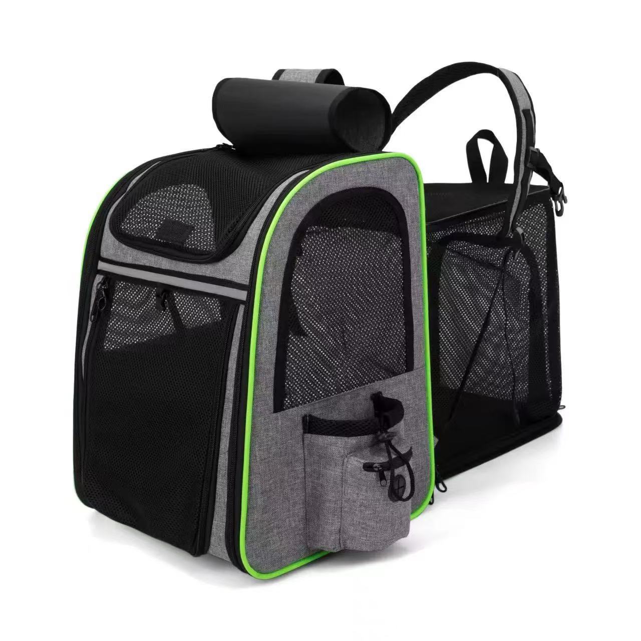 Cat bag - Portable dual-shoulder expandable large-capacity backpack for pets, with breathable design suitable for cats.