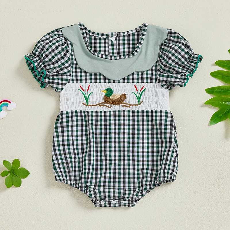 Infant Girl Floral Print Ruffle Sleeve Romper Jumpsuit Summer Outfit Newborn Bodysuit Playsuit Fashion Clothing W250712