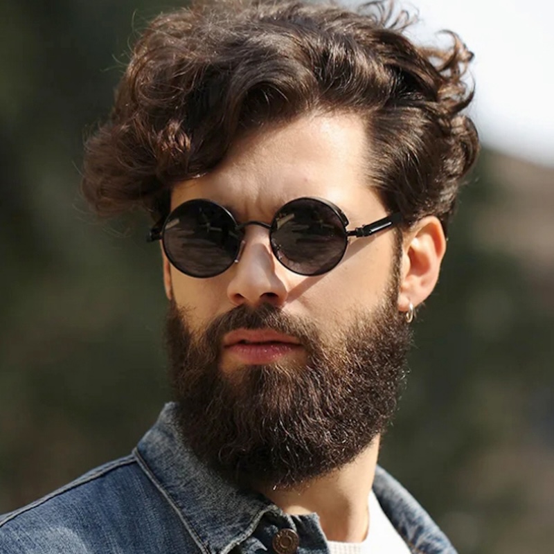 Metal Steampunk Sunglasses Men Women Fashion Round Glasses Brand Designer Vintage Sun Glasses High Quality Oculos de sol CB Fashion Accessories