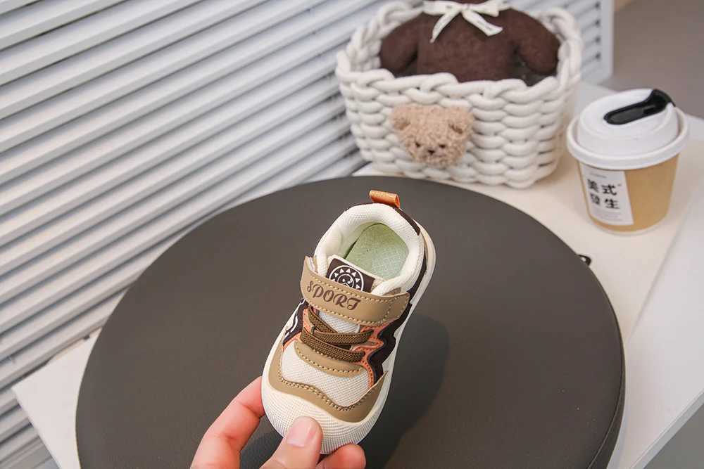 PU Leather Sport Shoes For Children Korean Style Boys Girls Sneakers Ergonomics Soft-soled Kids Sneakers Casual Toddler Shoes XJ250712