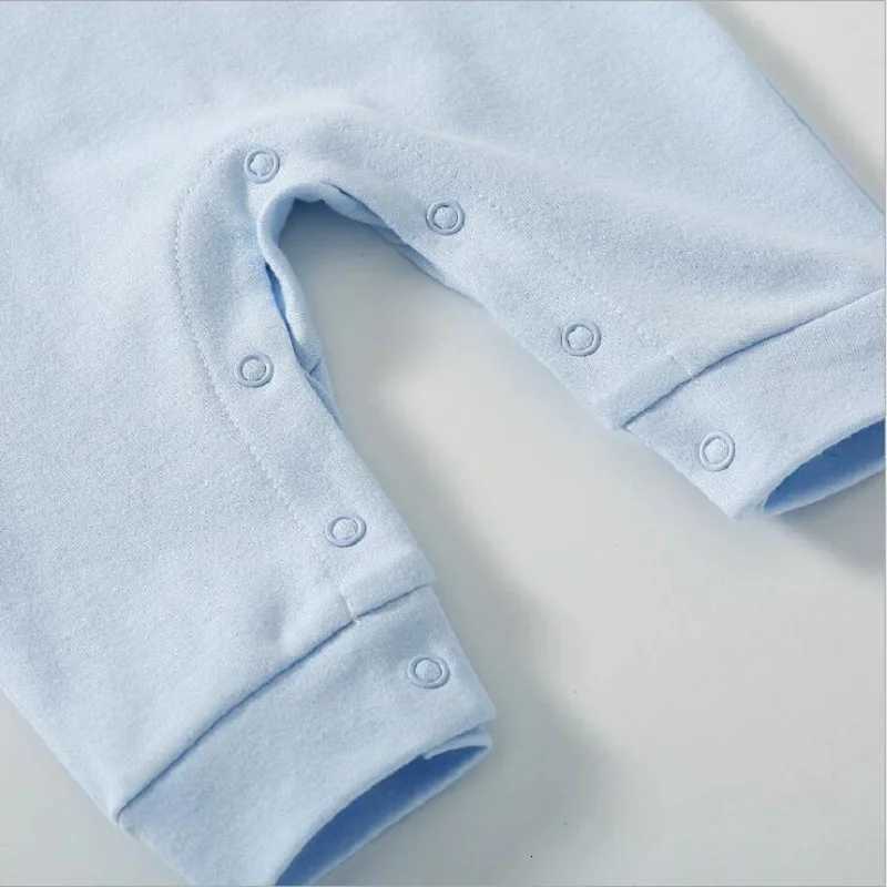 100% Cotton Baby Girl Jumpsuit Boy Rompers Solid Grows One-Pieces Newborn Sleepsuits Baby Clothes Jumpers Spring Autumn White XJ250712