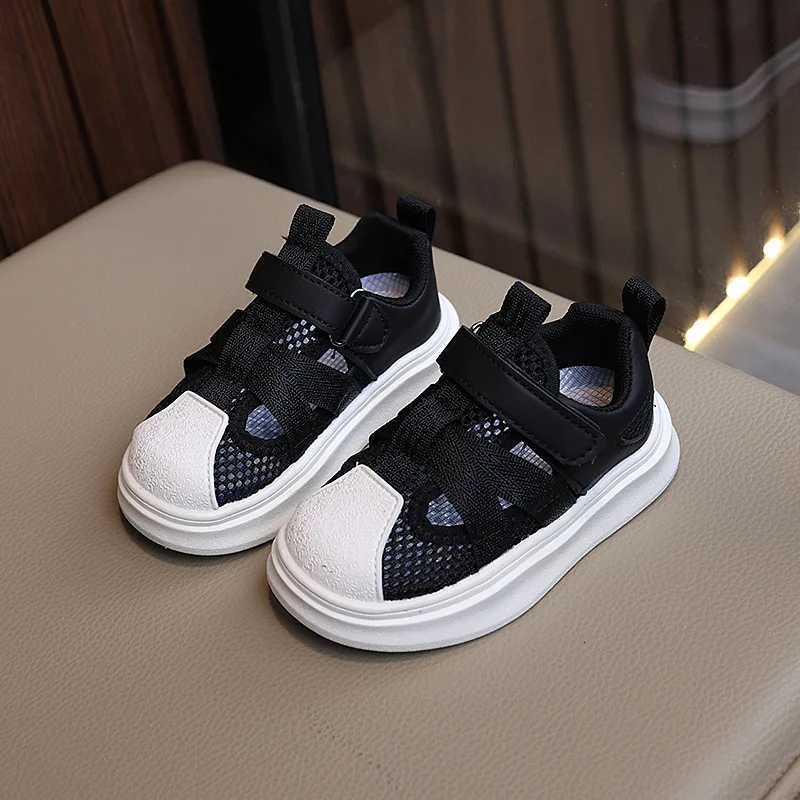 Childrens Mesh Sneakers Spring and Summer New Shell Head Soft Bottom Non-slip Board Shoes in Small Children with Casual Shoes XJ250712
