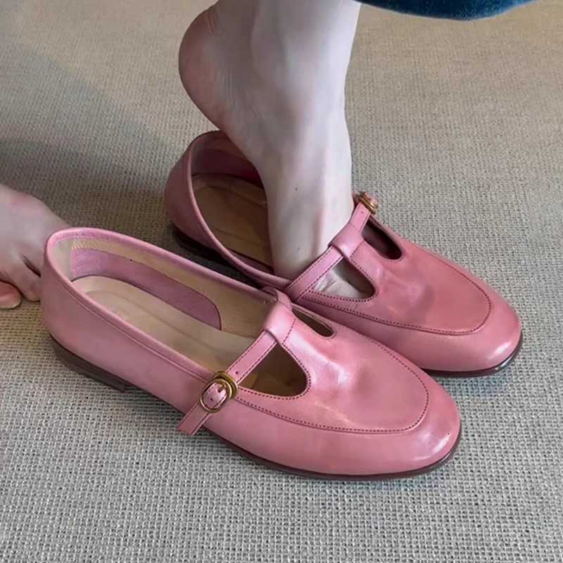 Womens Flats Loafers Shoes Casual Sneakers Shallow Mary Jane Shoes 2025 Summer New Sandals Walking Leather Womens Shoes XJ250712