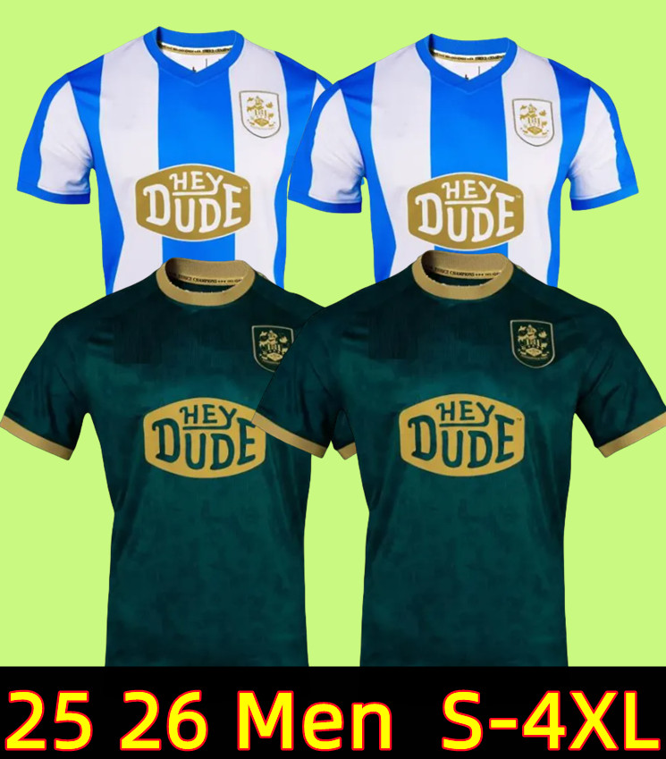 3XL 4XL Huddersfield25 26 Town soccer jerseys home away 2025 RUDONI THOMAS WILES KOROMA BURGZORG football shirts kit
