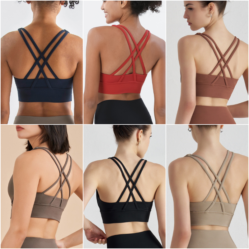 1249 Women Yoga Outfits Summer Vest Girls Running Sport Bra Ladies Casual Adult Sleeveless Sportswear Gym Exercise Fitness Wear Elasticity