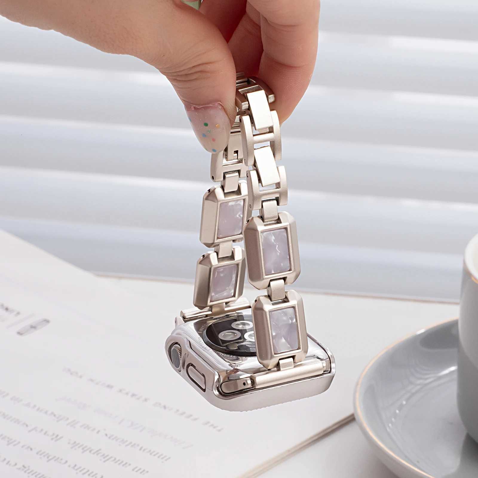 304 Stainless Steel Str Diamond Case For ple tra 2 49mm 10 42mm 46mm Wen Band For i 9 8 7 6 5 SE 44mm 38mm 45mm watchband Y250712