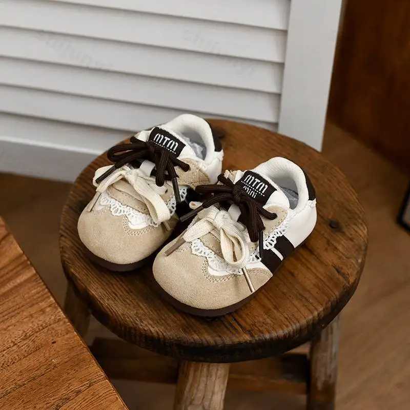 Baby Sneakers Childrens Girls Soft Sole Non-slip Casual Running Shoes Baby Sports Walker Shoes Lace Toddler Outdoor Flat Shoes XJ250712