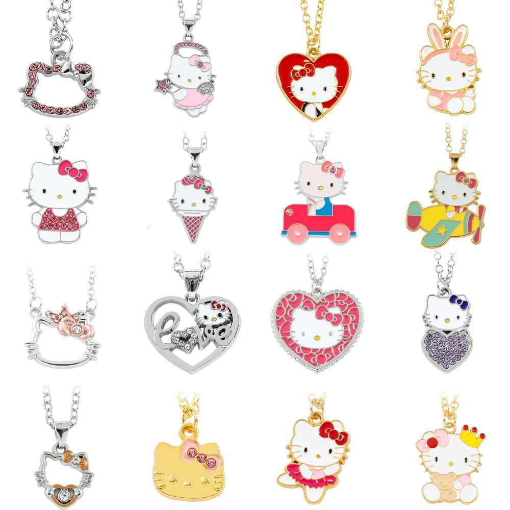Sanrio Hello Kitty Anime Figures Cartoon Necklace for Women Girl Decoration Birthday Gifts w250716
