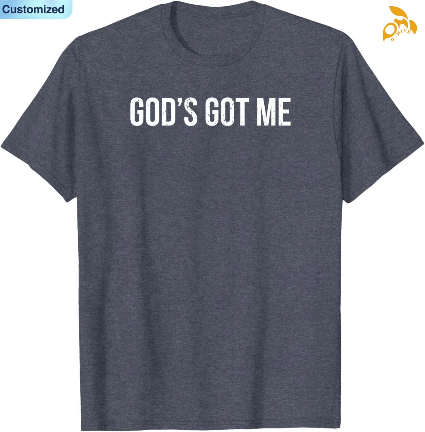 Free shipping for Men's T-Shirts Funny God's Got Me Christian T Shirt high quality many code number options