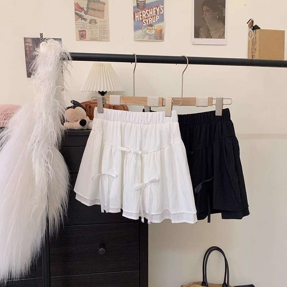 White Puffy Midi For Women Summer New Ballet Style Design High Waist Slimming A-Line Cake Short Skirt B5