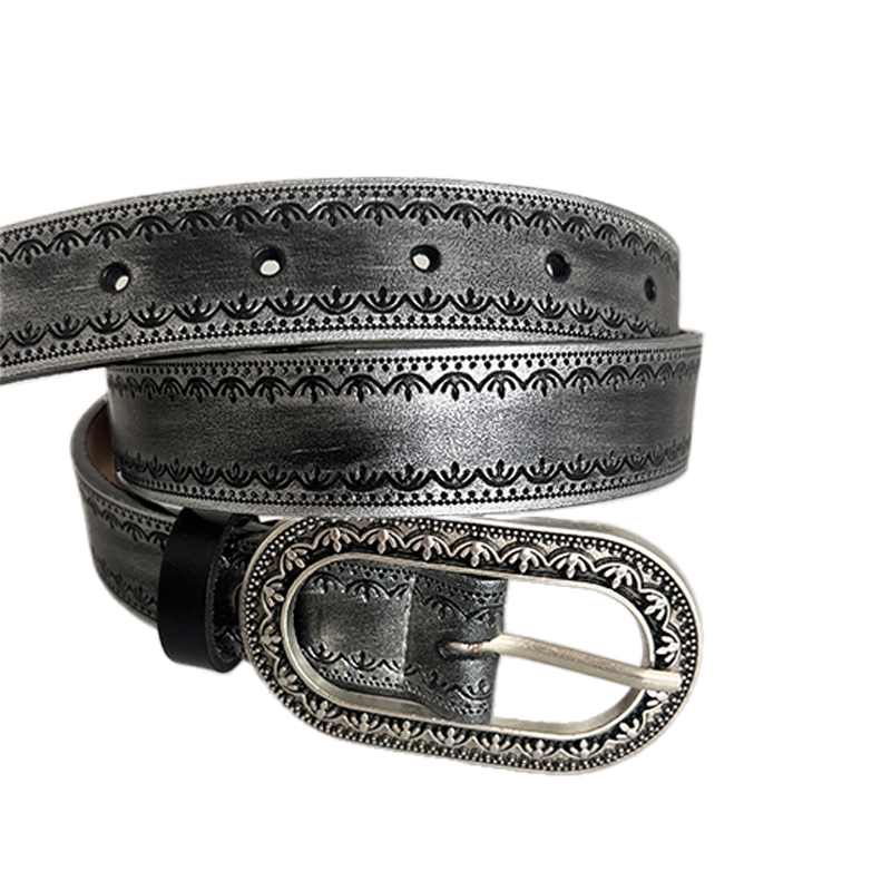 Fashion Pieces Gradient Leather Belt Belt Womens Trend Niche Dark Gradient