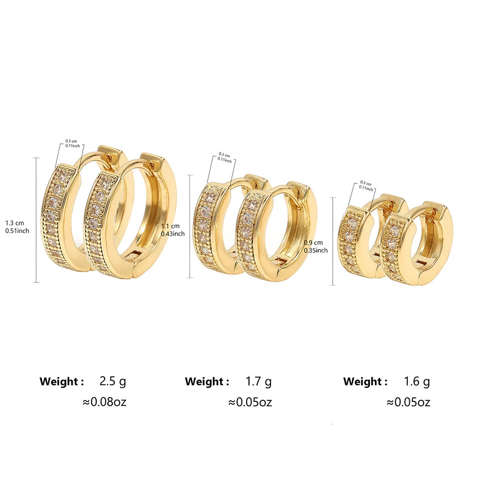 Minimal Hoop Earrings Little Crystal Zirconia Thin Helix Tragus Cartilage Earrings Piercing Jewelry 250708