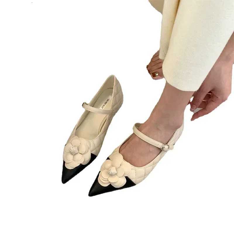 igh Quality Thick Heeled Casual Shoes for Women Korean Style Fi Shallow Mouth Flower Women Shoes Zapatos De Mujer 2024 XJ250712