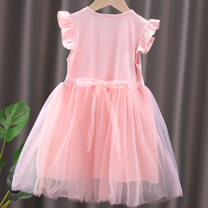 DISNEY Children's designer summer clothing princess Elsa princess dress birthday party dress beach Frozen dress for girls Summer children's 