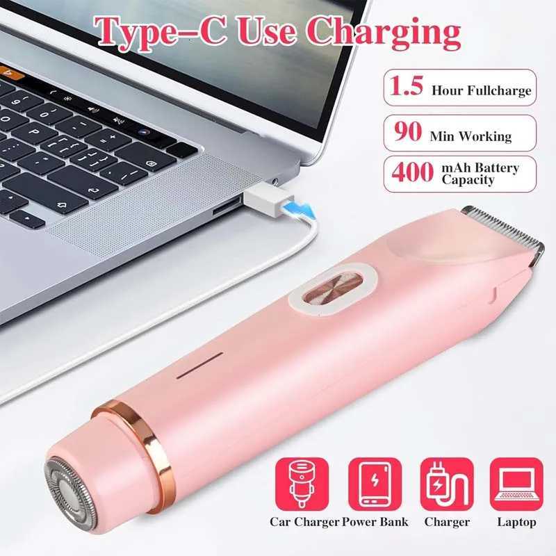 1 Waterproof Dual Hair Removal Wen Electric Shaver Body Eator Trimmer 2 In 1 Painless Bikini Shaver For Wen G250712