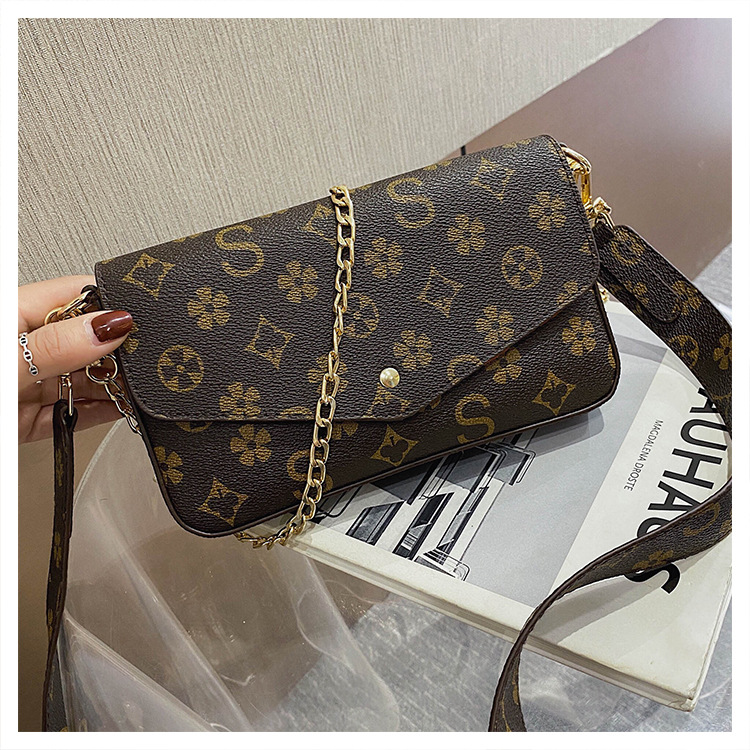 Envelope bag new vintage old flowers all go with senior sense chain mini cross-body bag small square bag