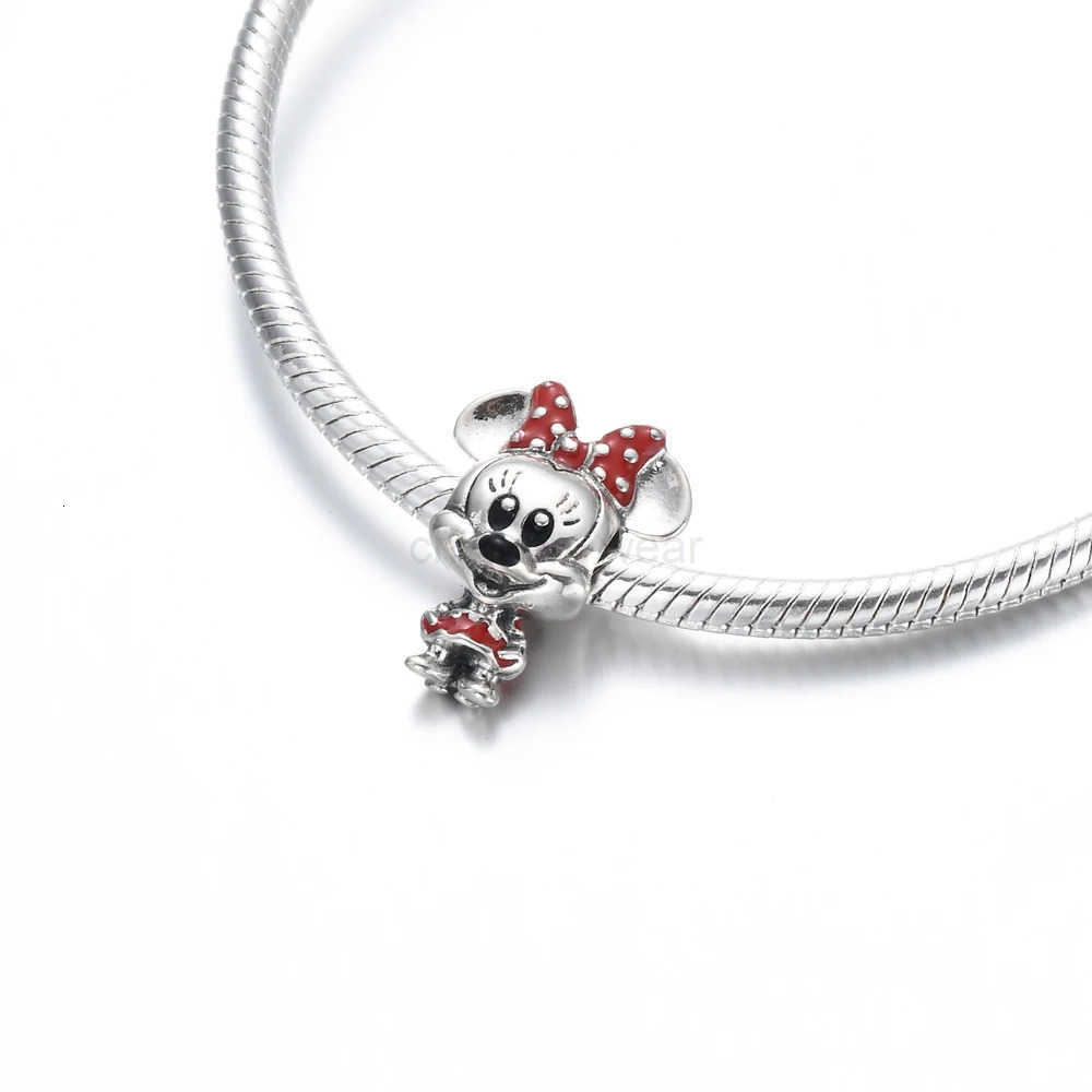 Disney 100th Princess Pumpkin Cart Mickey Minnie Dumbo Charm Stitch Beads Fit Original Brand Bracelets DIY Jewelry Gifts Toy W20250712