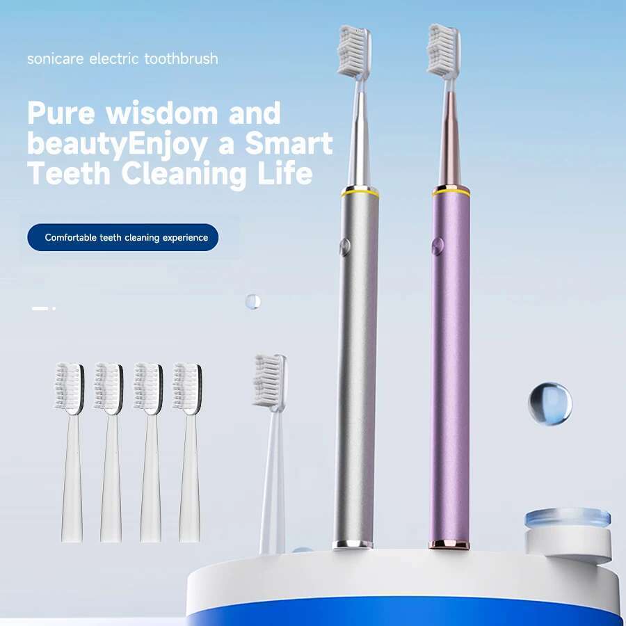 Intelligent electric toothbrush with DuPont soft hair and ltiple adjustable settings for couples X250712