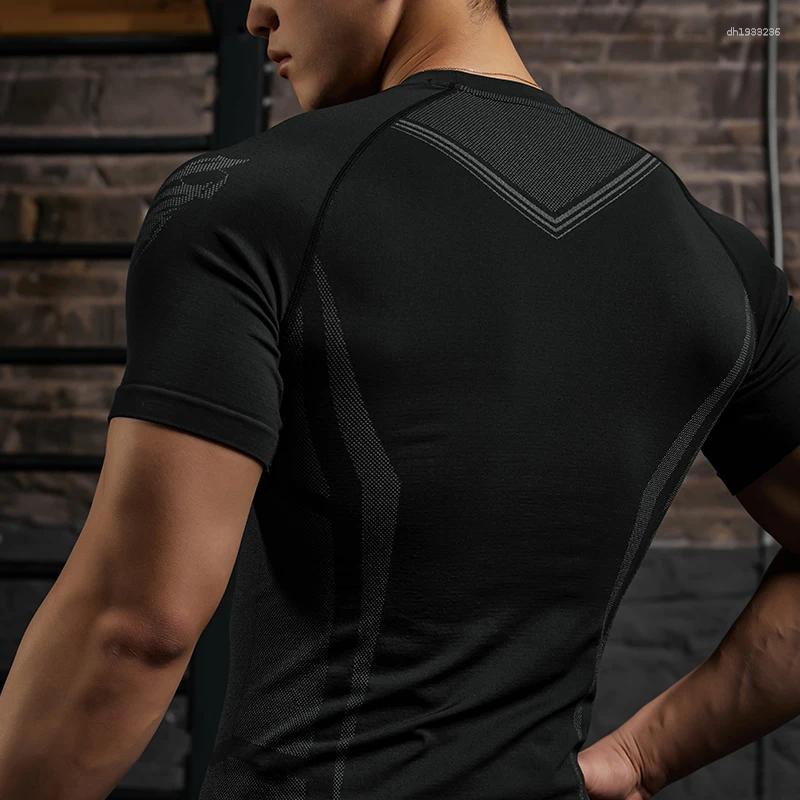 Men's T Shirts Gym Quick Drying T-shirt Men Sense Of Strength And Fashion Fitness Bodysuit Jogger Outdoor High Stretch Running Tee Clothing