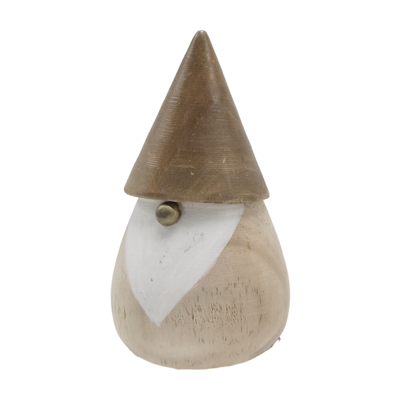 Elegant Wood Carving: Antique Senior Figure Art Piece Suitable for Home Studies & Tea Rooms