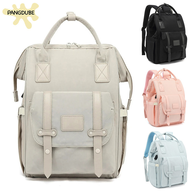 Pangdube Baby Nappy Bag with 2 Stroller Hooks Mummy Backpack Waterproof Outdoor Travel Mommy Maternity for Stuff w250703