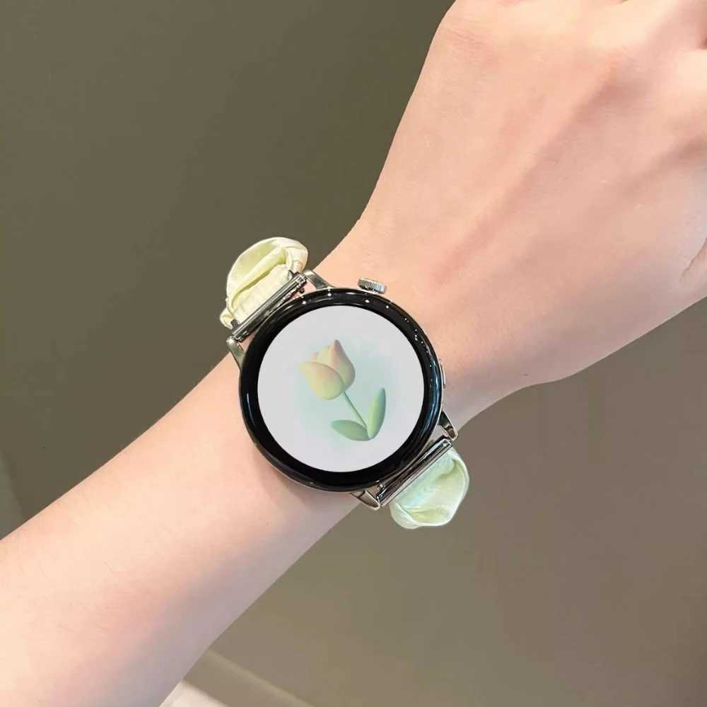18 20 mm Elastic Band for Wen Scrunchie Str for Huei GT5/4 41mm GT5Pro 42 46mm for Samsung Galaxy 7/6/5 40mm 44 watchband Y250712