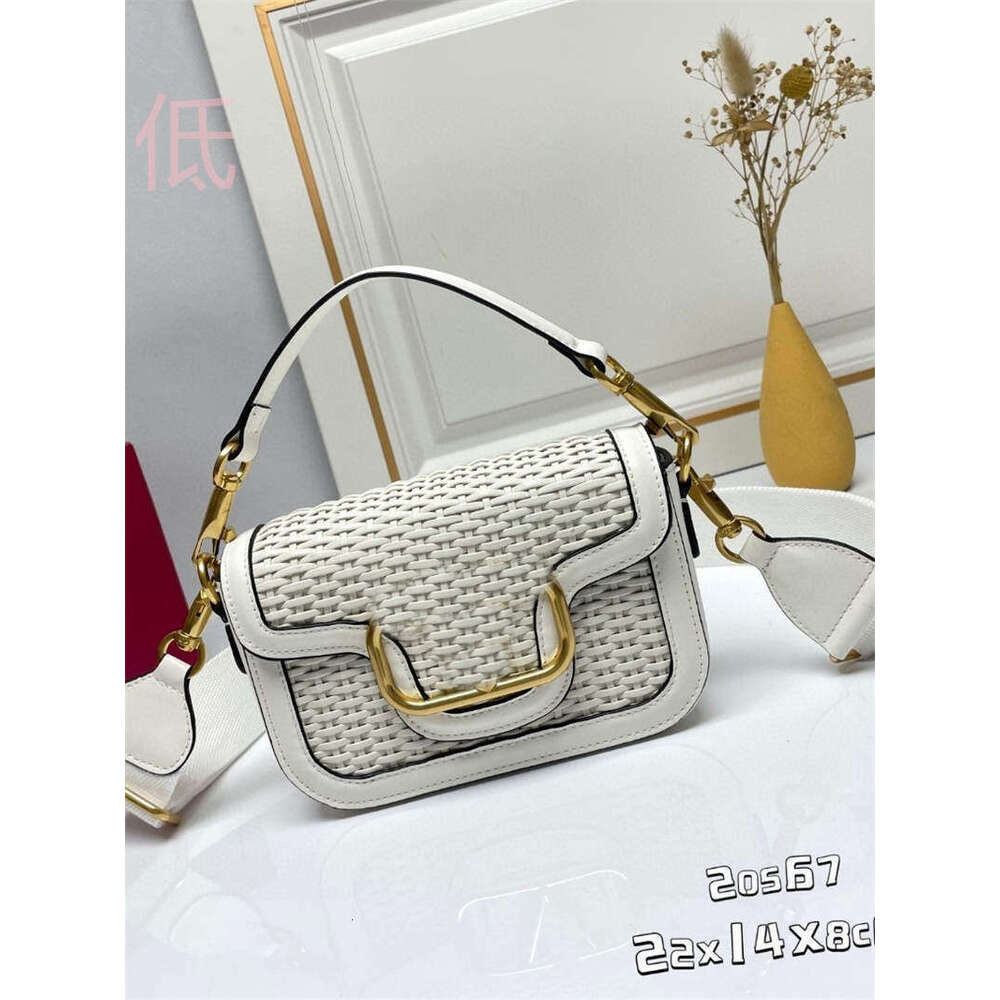 Leather Bag Bucket Bag Tote Bag Woven Saddle For Women New Spring Summer Cowhide High End Niche Crossbody Small Bag With Wide Shoulder Stra