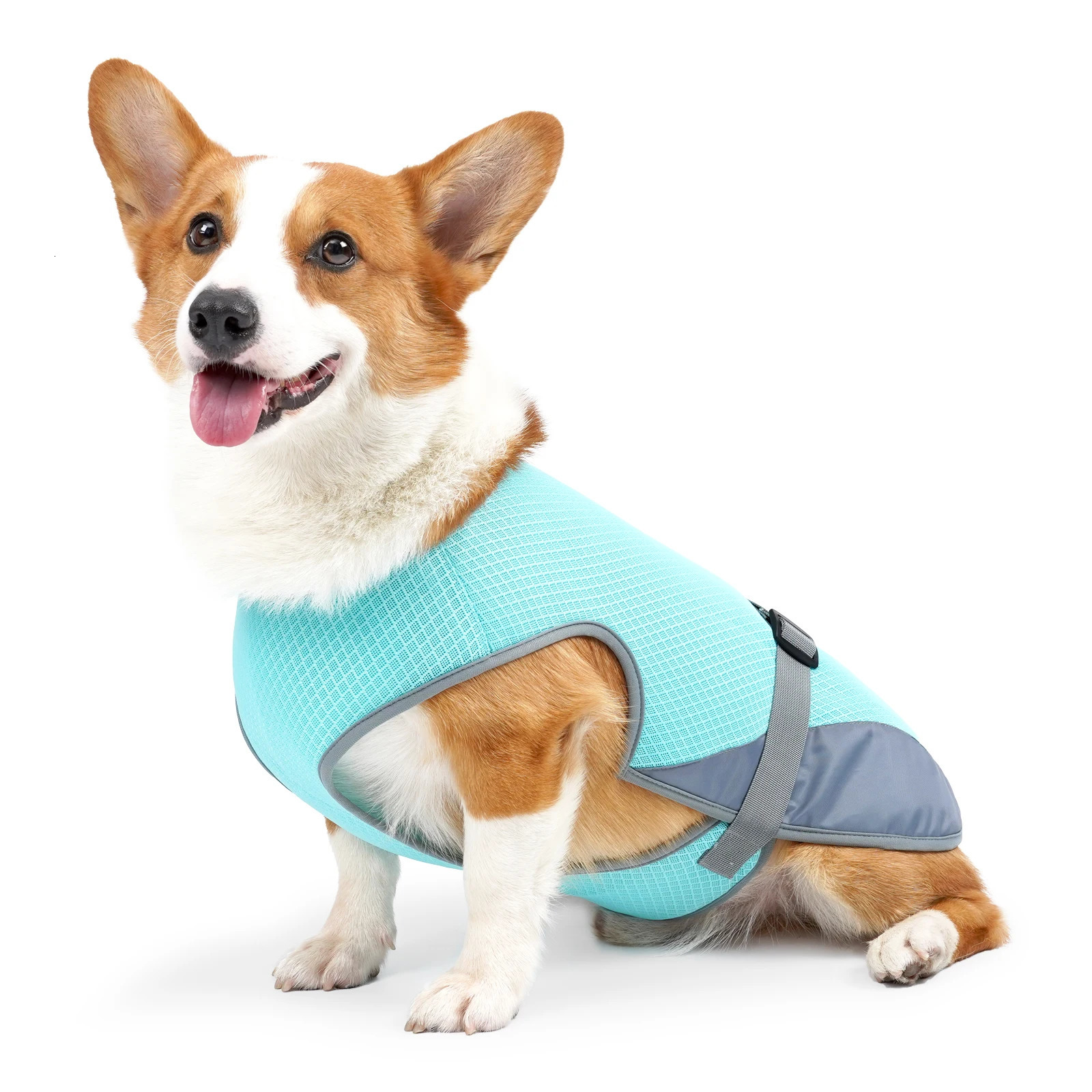 Cooling Vest - Breathable Dog Vest for Summer Days - Adjustable Lightweight Cooling Jacket with Reflective Strips 250716