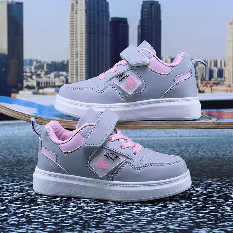 Childrens Butterfly Casual Shoes Girls Fashionable Light Casual Sports Shoes XJ250712