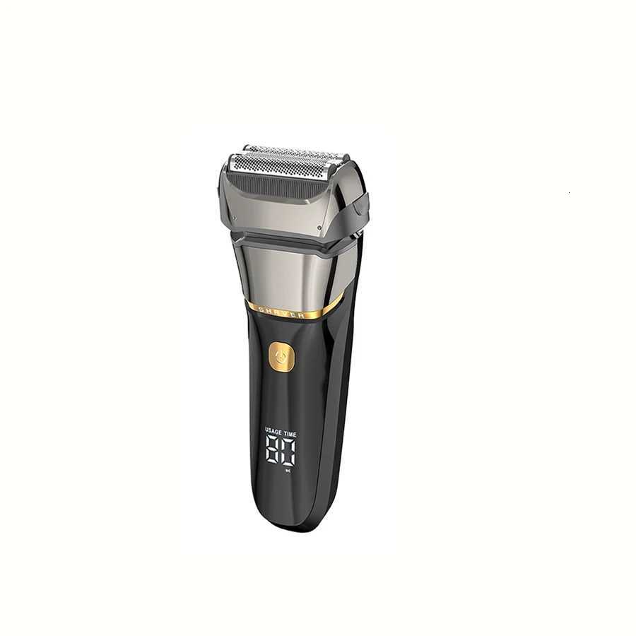 Mens electric shaver reciprocating aluminum foil shaver USB rechargeable shaver holiday gift G250712