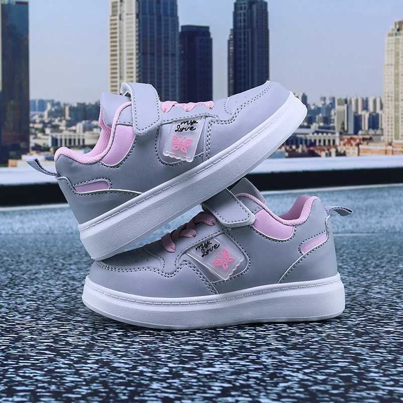 Childrens Butterfly Casual Shoes Girls Fashionable Light Casual Sports Shoes XJ250712