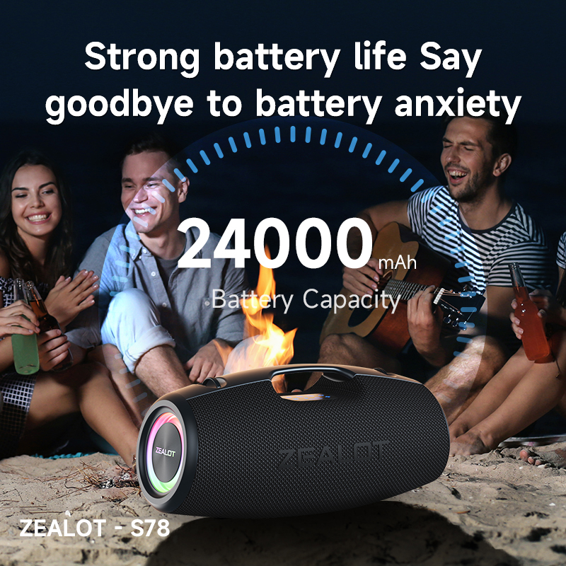 S78 Double Pairing Wireless Speaker 360 Degree Stereo with Portable Bluetooth Speaker