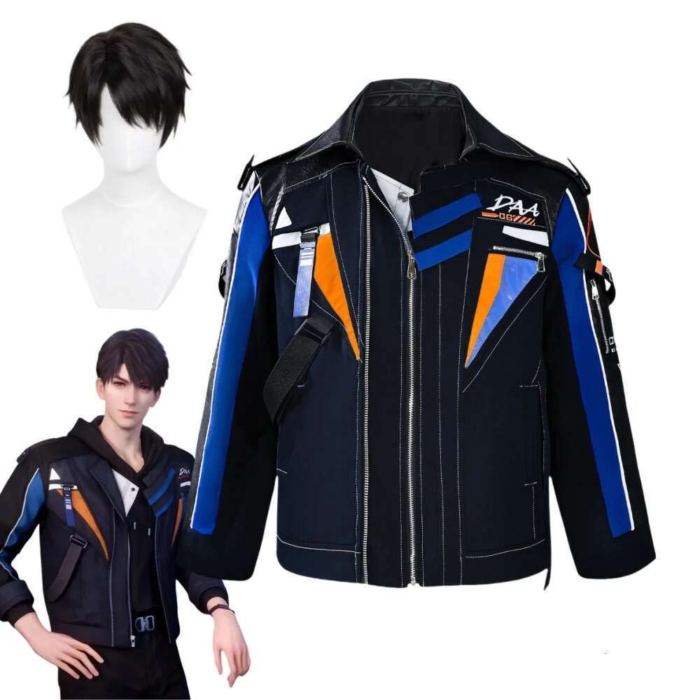 Game Love And Deepspace Cosplay Caleb Costume Jacket Wig