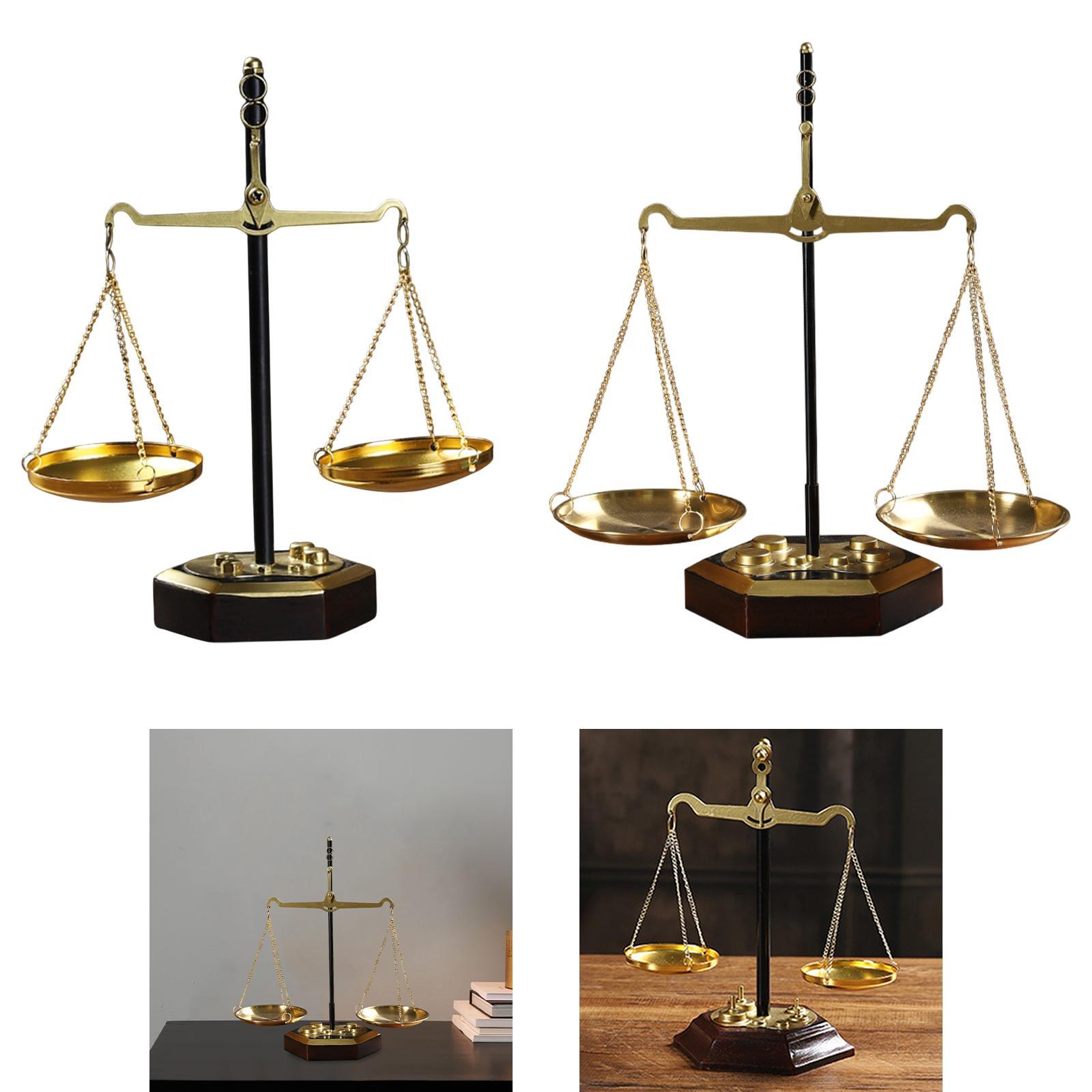 Scale Decor Home Decor Prop Shelf Gift Iron Justice Scale Jewelry Holder for Office Farmhouse Lawyer Attorneys Retirement