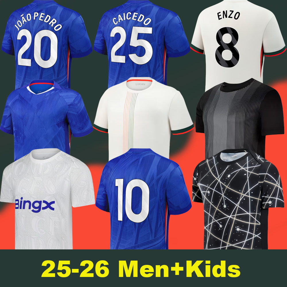 25/26 Palmer Pedro Soccer Jerseys Jackson Match shirts Caicedo Neto CUCURELLA BADIASHILE Enzo Football kits for Men and kids
