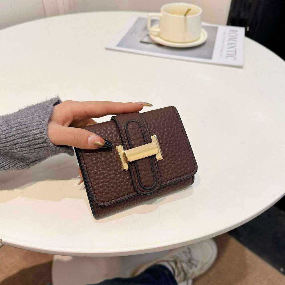 Autumn Winter Unisex Niche High-End Feel Printed Chanel Style New 70% off Card Holder Large and Small Wallets