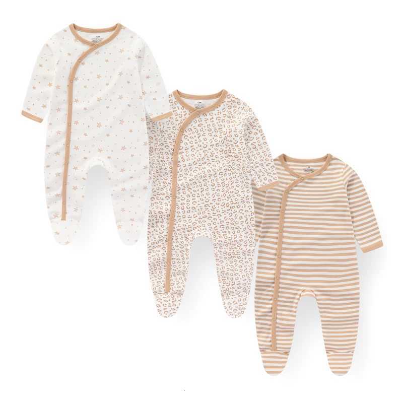3 Pcs/Lot Autumn Winter Unisex Long Sleeve Baby Boy Girl Romper 100% Cotton Soft Newborn Jumpsuits Clothing XJ250712