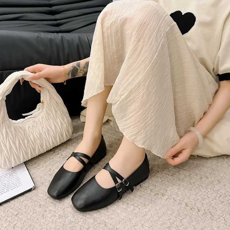 Spring/Summer Elegant Mary Jane Casual Flat Shoes New Fi Soft Comfortable Ballet Shoes Women Shoes for Women XJ250712