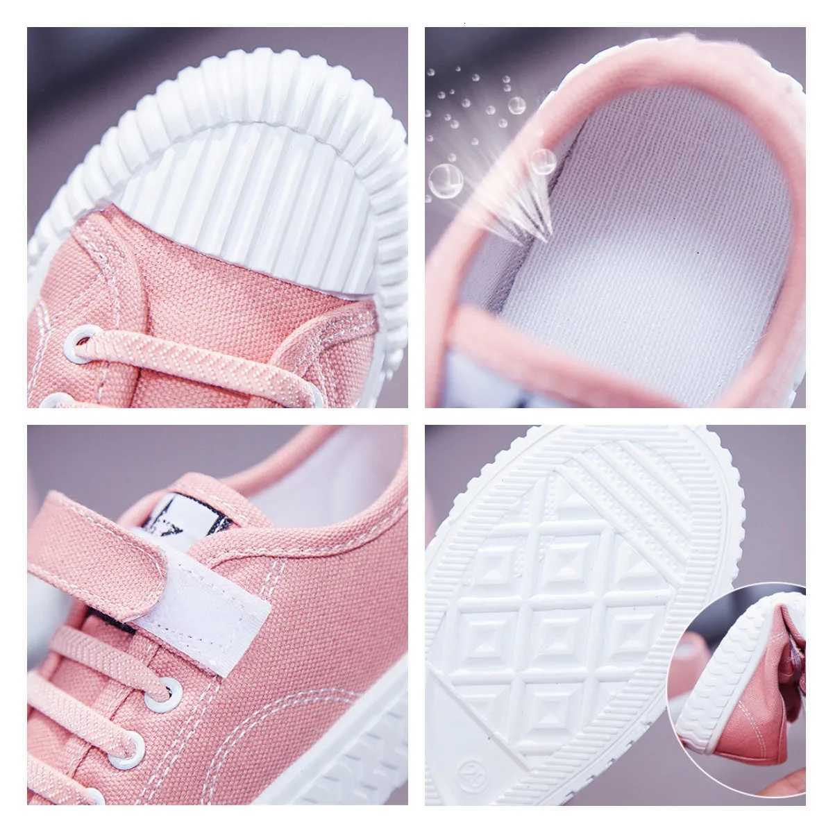 White Kids Shoes Classic Casual Canvas Shoes Breathable Boys Sneakers Brand Toddler Girls Sport Running Shoes Children Trainers XJ250712