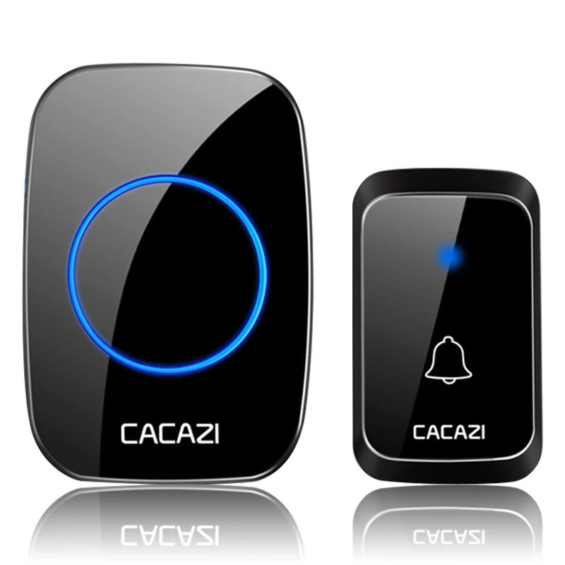 CACAZI A06 DC battery-operated Wireless Waterproof Doorbell 300M Remote 36 chimes Cordless Home Cordless Call Bell 250709ww
